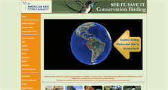 Desktop Screenshot of conservationbirding.org