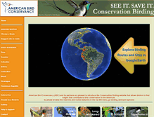 Tablet Screenshot of conservationbirding.org